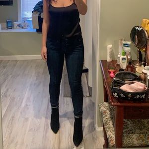 Express Dark Wash Mid rise Jeans